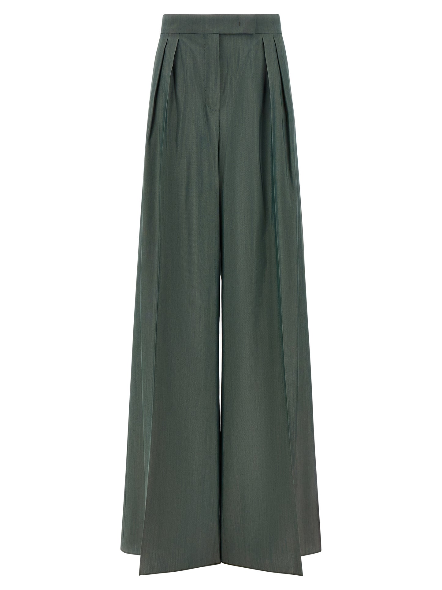 Bicolor Virgin Wool Casual Pants