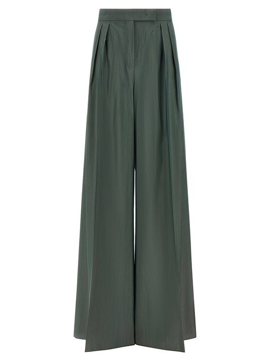 Bicolor Virgin Wool Casual Pants
