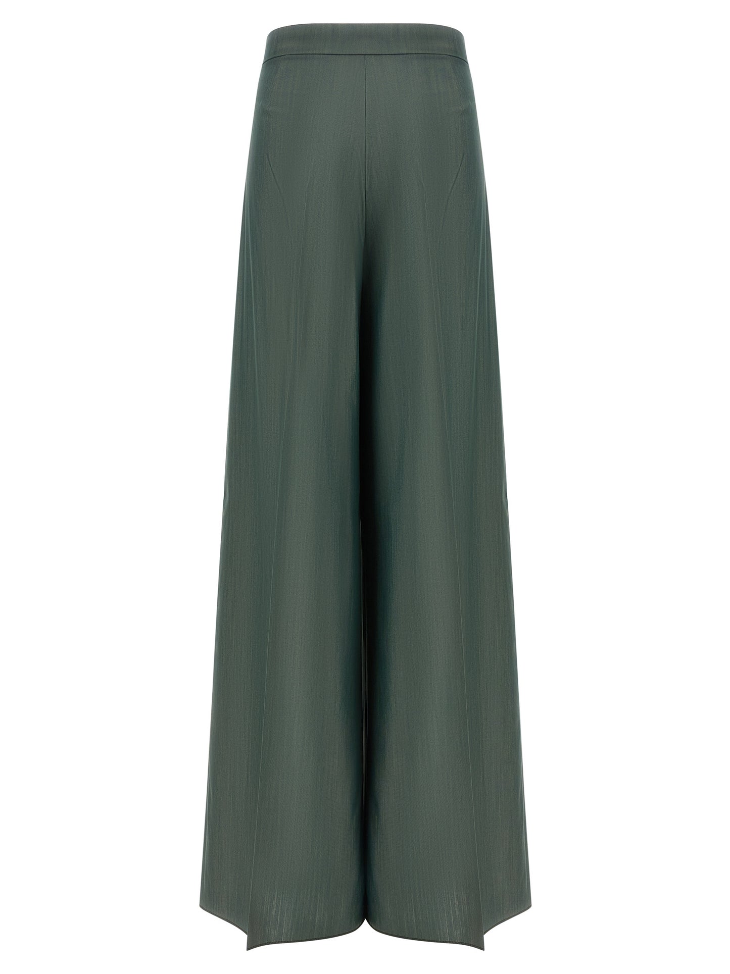Bicolor Virgin Wool Casual Pants