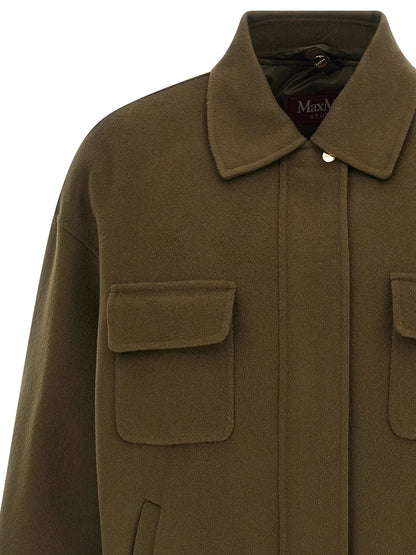Bicolor Virgin Wool Coat
