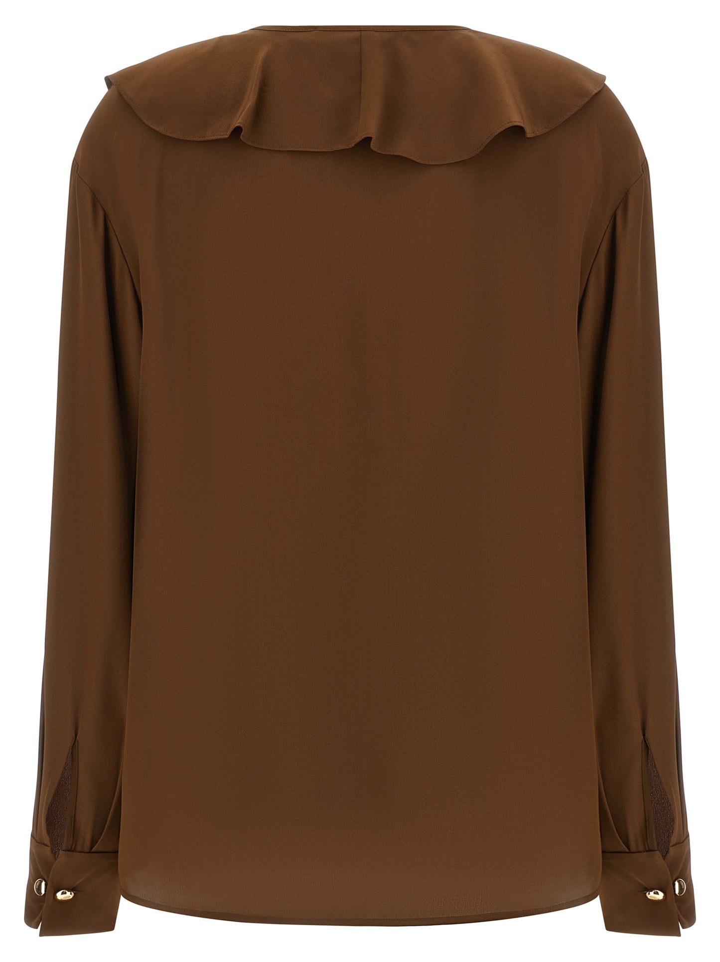 Brown Silk Blouse