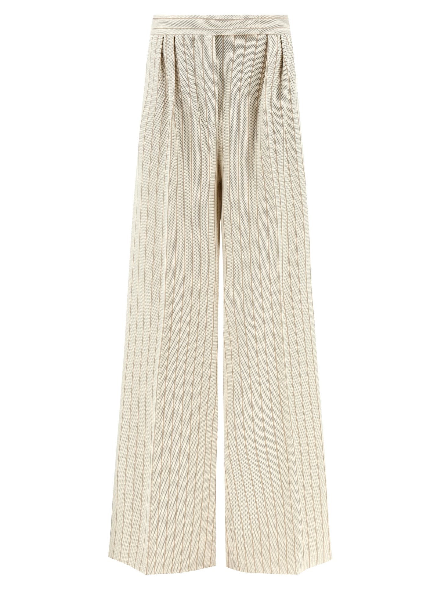 White Cotton Casual Pants