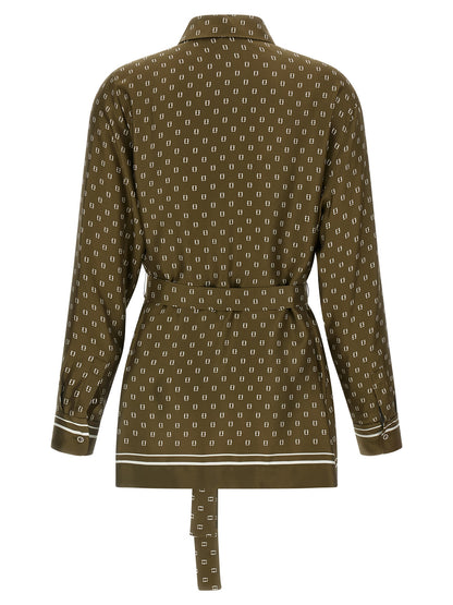Bicolor Silk Blouse