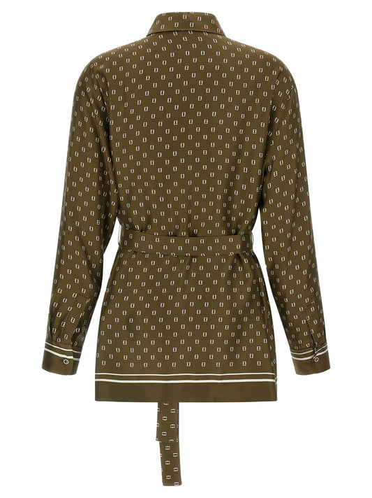 Bicolor Silk Blouse