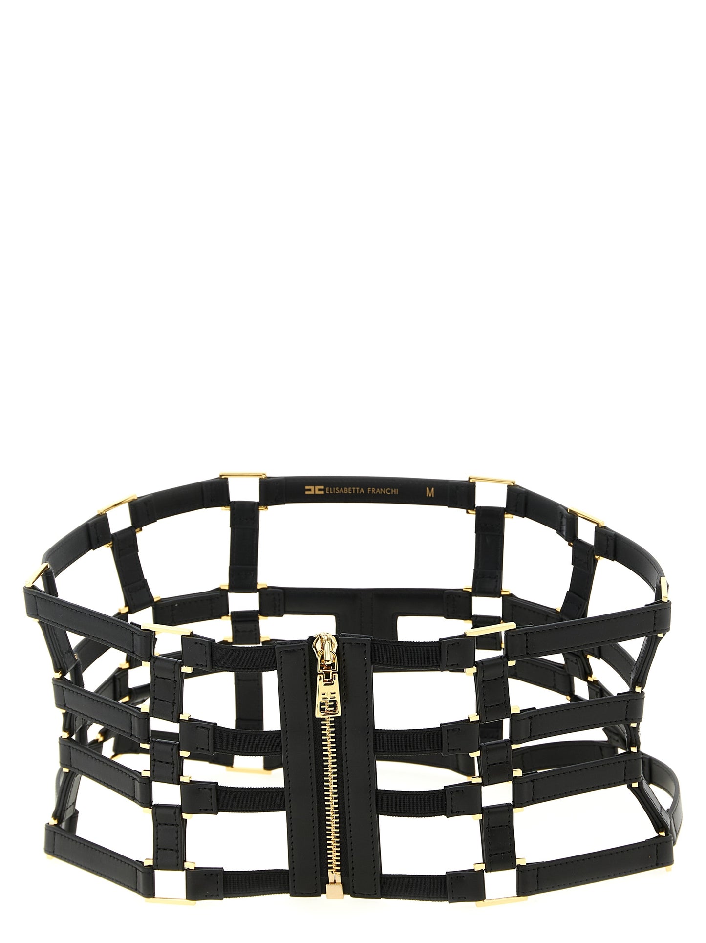 Black Polyethylene High-Waist Belt