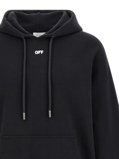 Black Cotton Sweatshirt