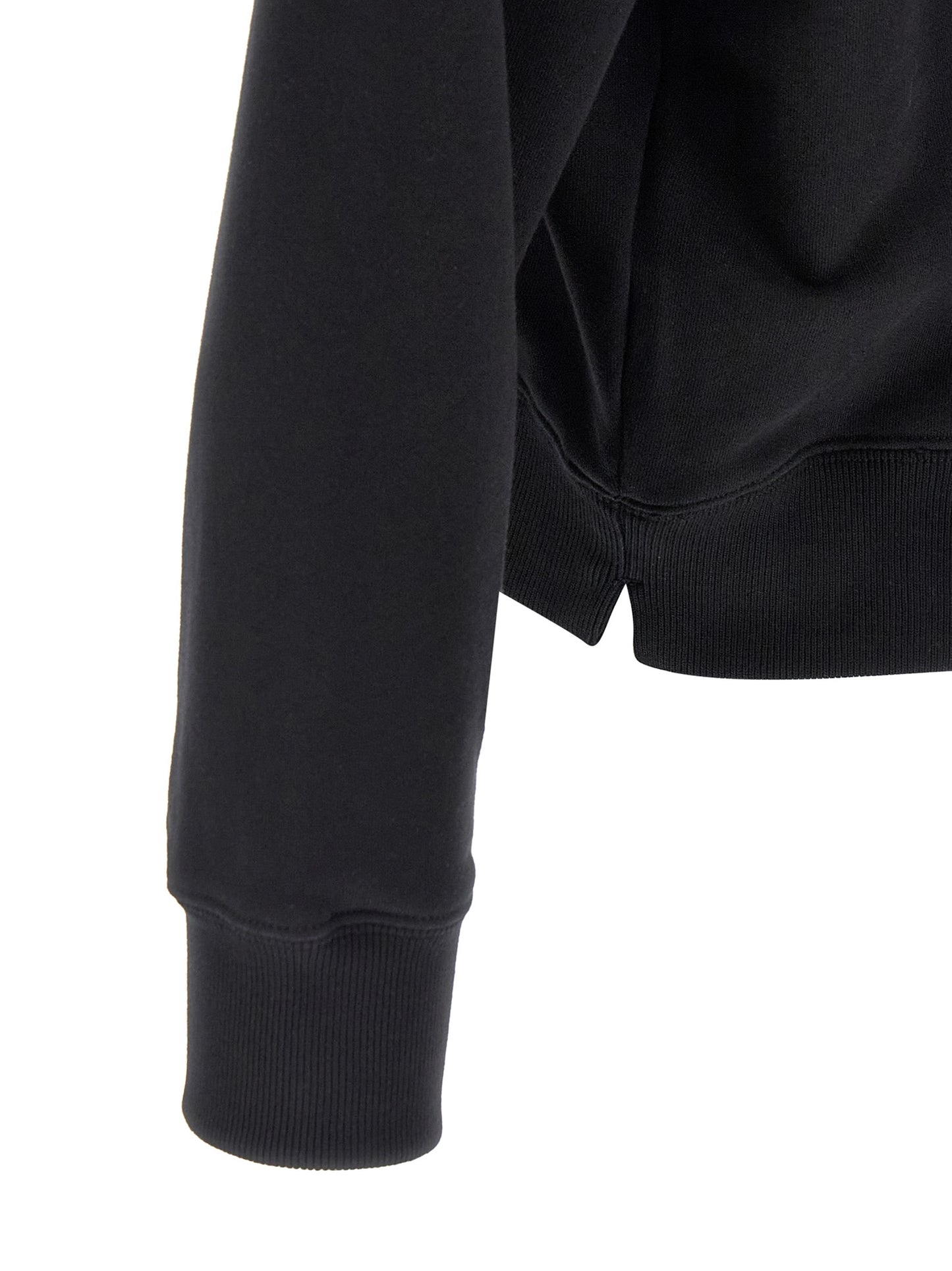 Black Cotton Sweatshirt