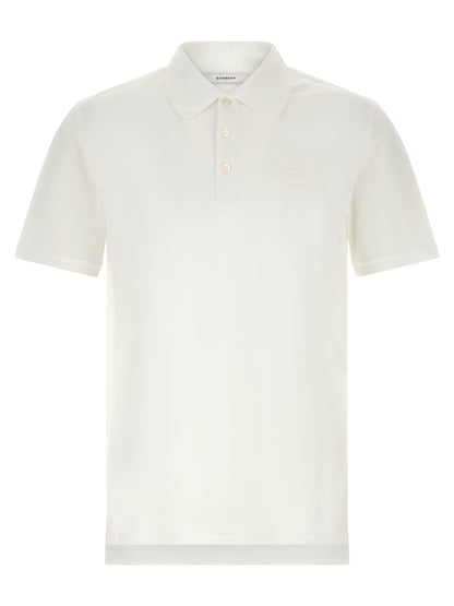 White Cotton Polo Shirt