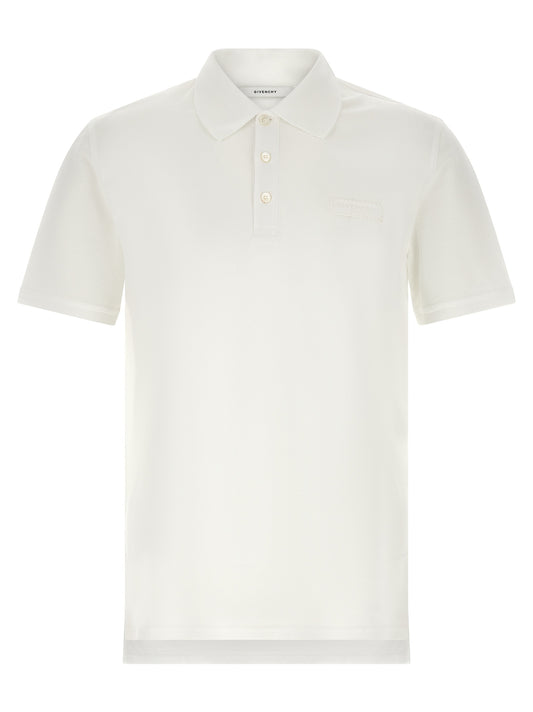 White Cotton Polo Shirt