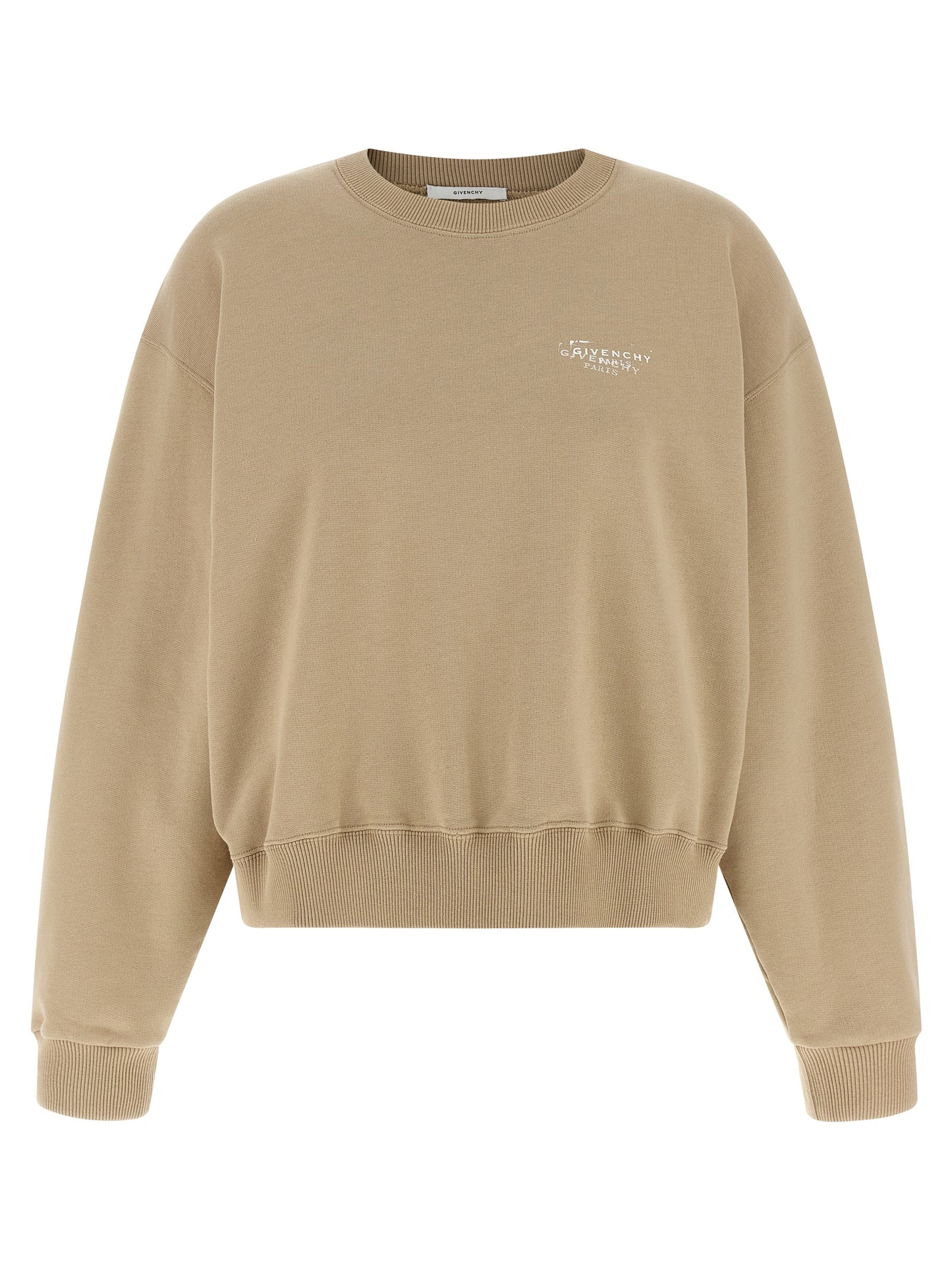 Beige Cotton Sweatshirt