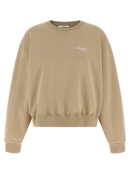 Beige Cotton Sweatshirt