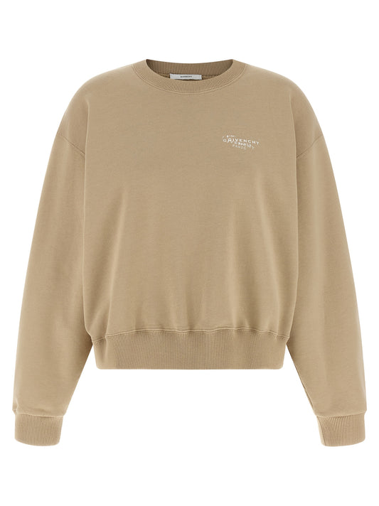 Beige Cotton Sweatshirt