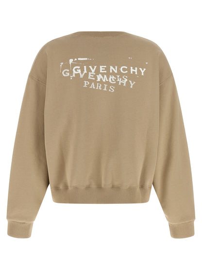 Beige Cotton Sweatshirt