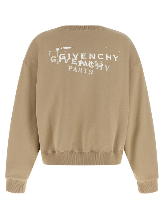 Beige Cotton Sweatshirt