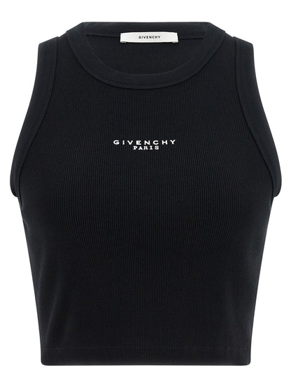 Black Cotton Sleeveles T-Shirt