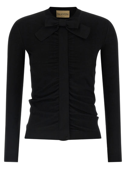 Black Viscose Cardigan