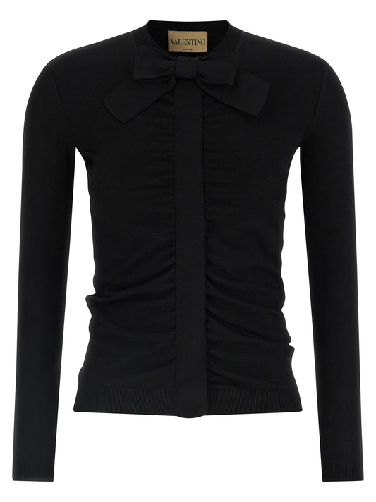 Black Viscose Cardigan