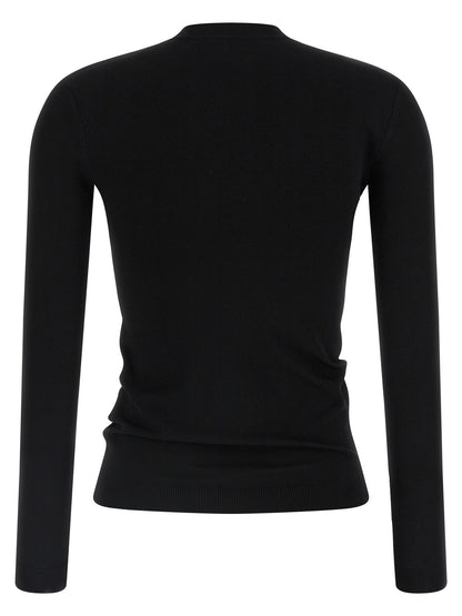 Black Viscose Cardigan
