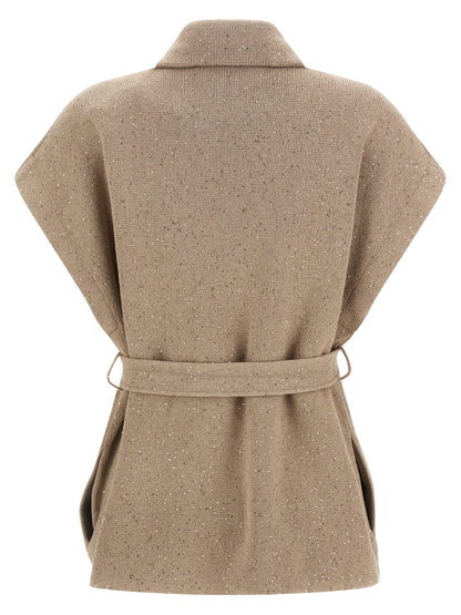 Beige Cotton Cardigan