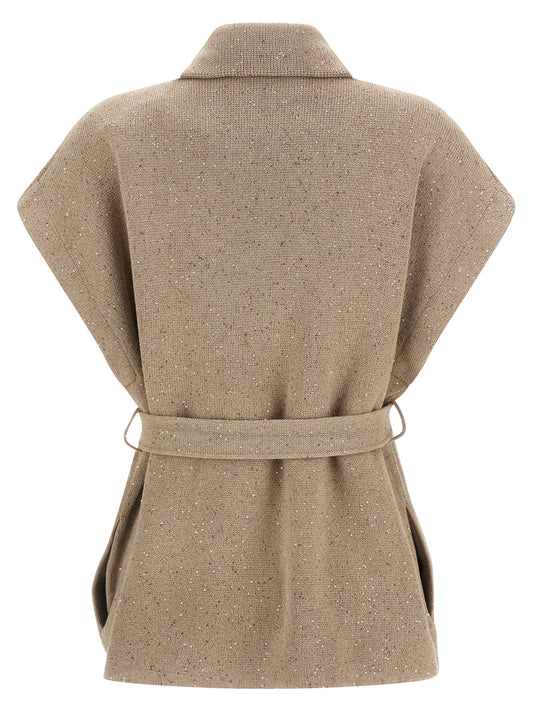 Beige Cotton Cardigan