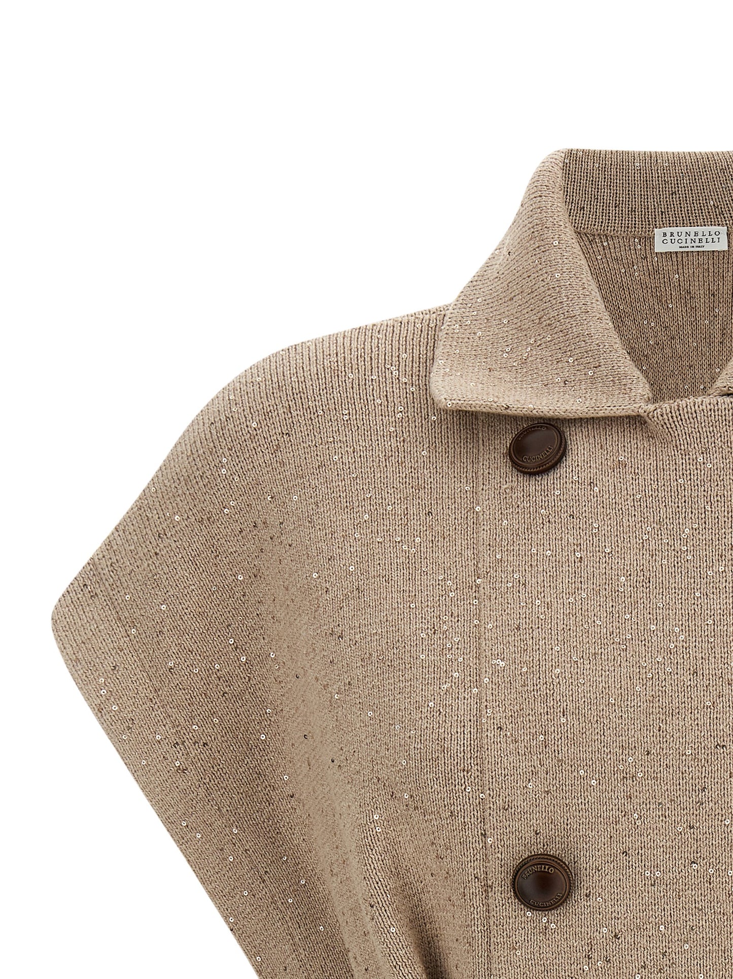 Beige Cotton Cardigan