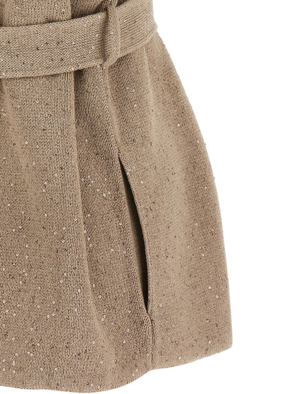 Beige Cotton Cardigan