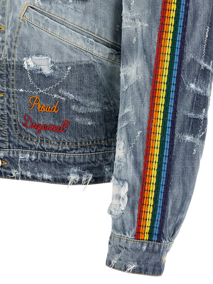 Blue Cotton Denim Jacket