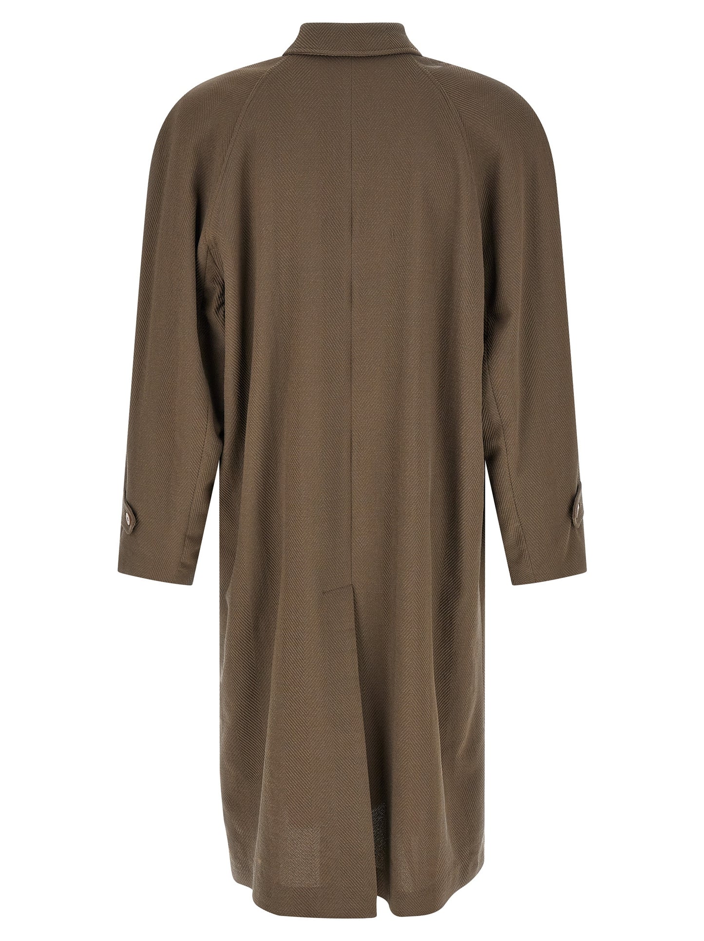 Beige Virgin Wool Coat