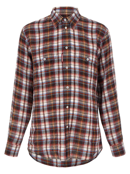 Multicolor Linen Blouse