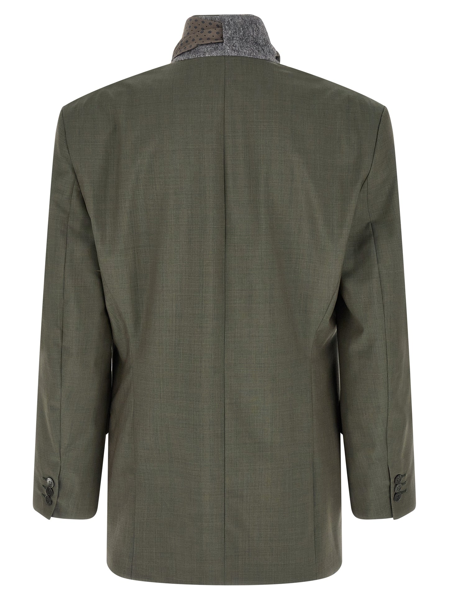 Bicolor Virgin Wool Blazer