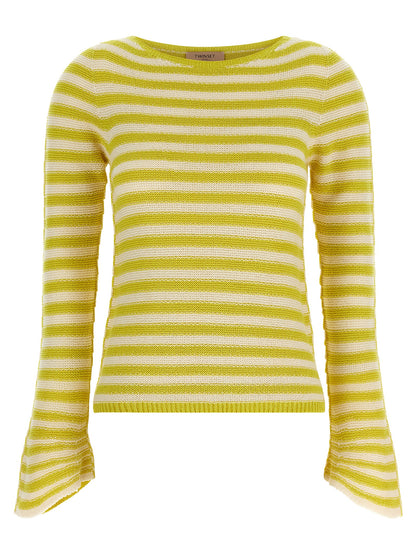 Bicolor Cotton Cardigan