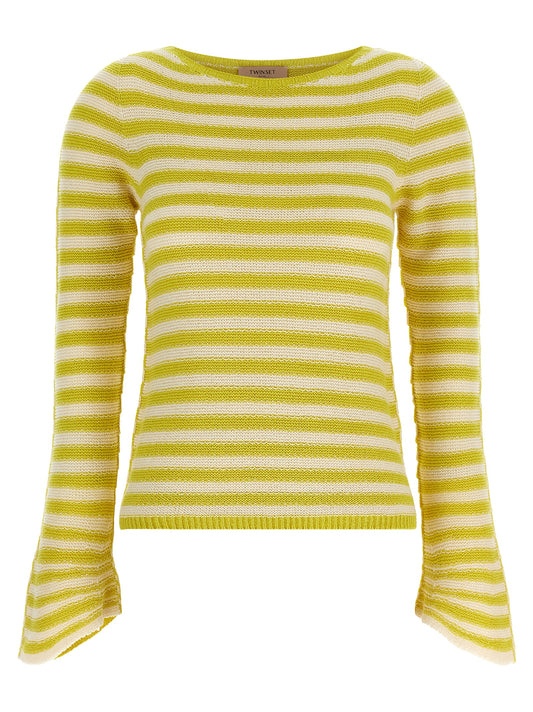 Bicolor Cotton Cardigan