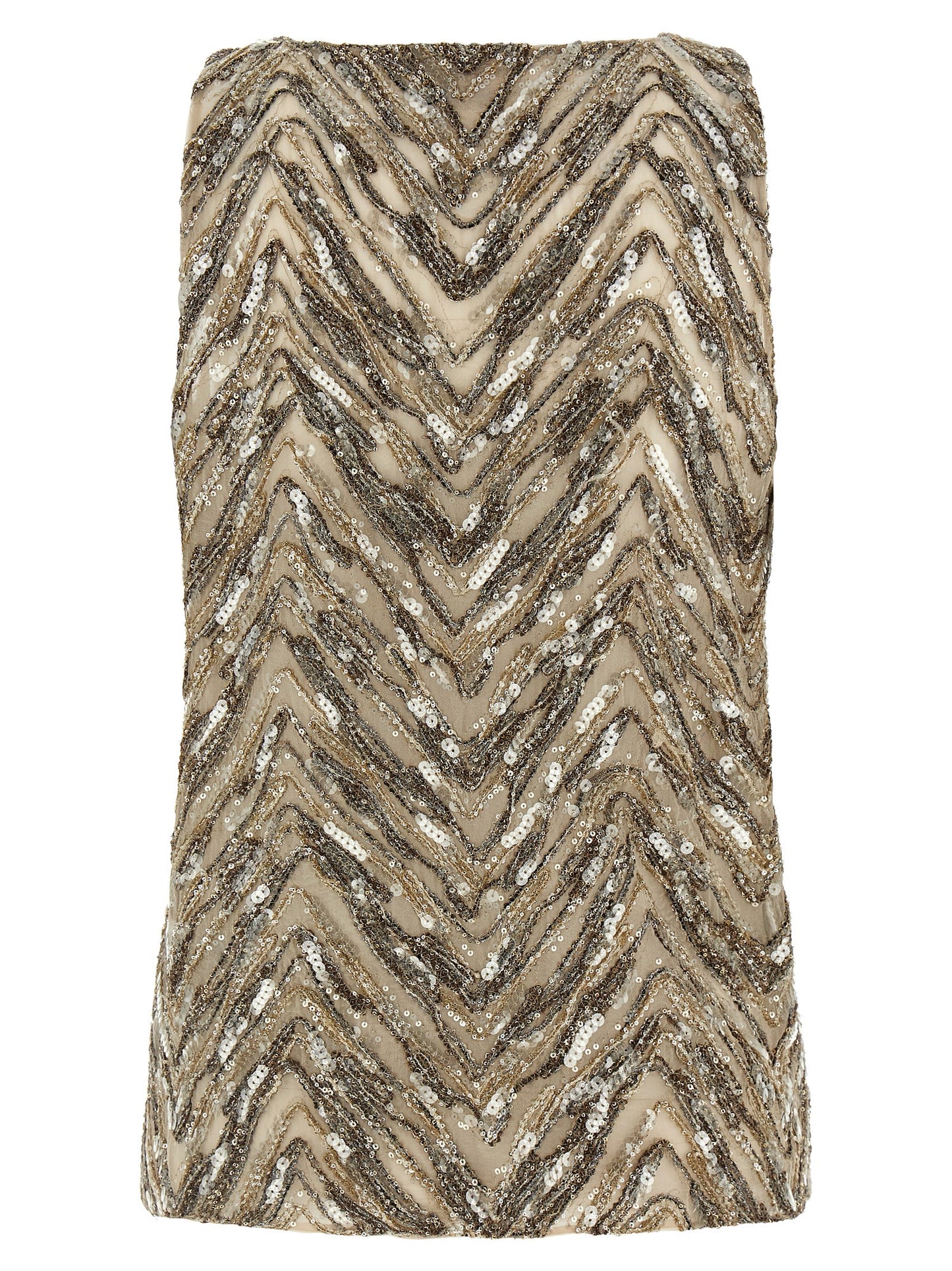 Beige Silk Tank Tops