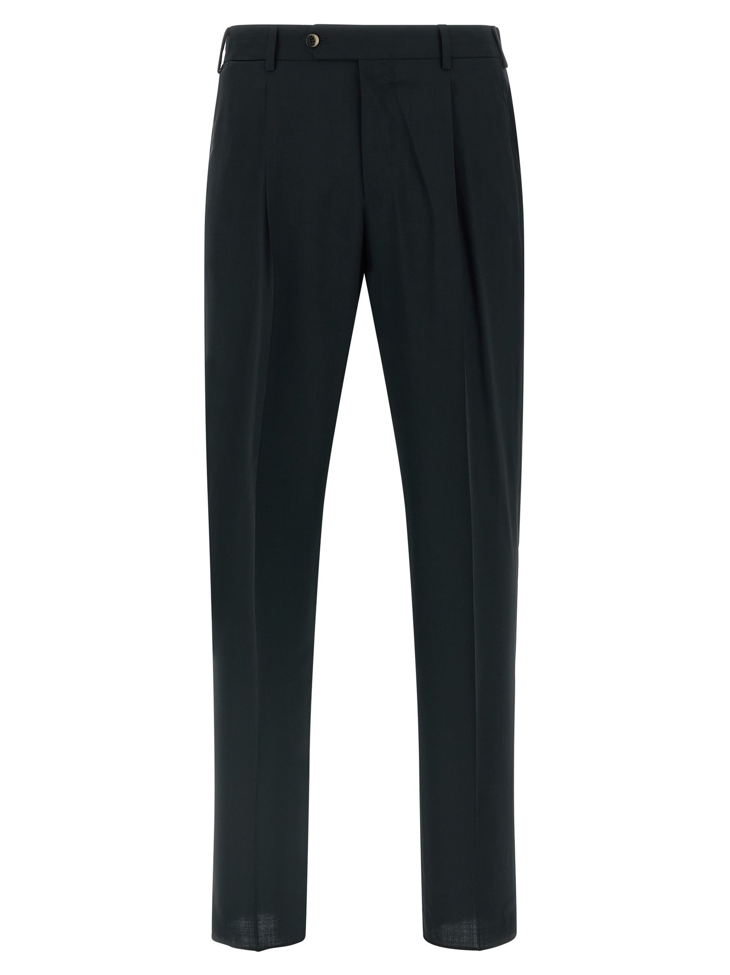 Black Virgin Wool Pants