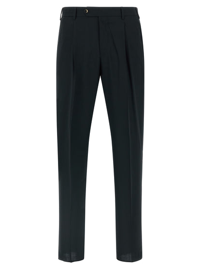 Black Virgin Wool Pants