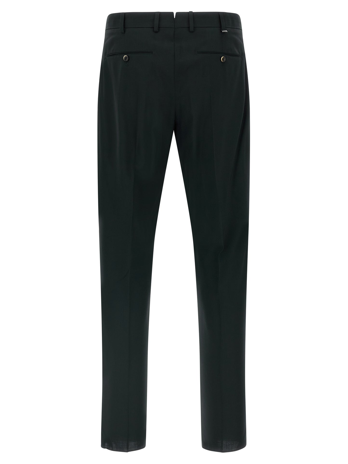 Black Virgin Wool Pants