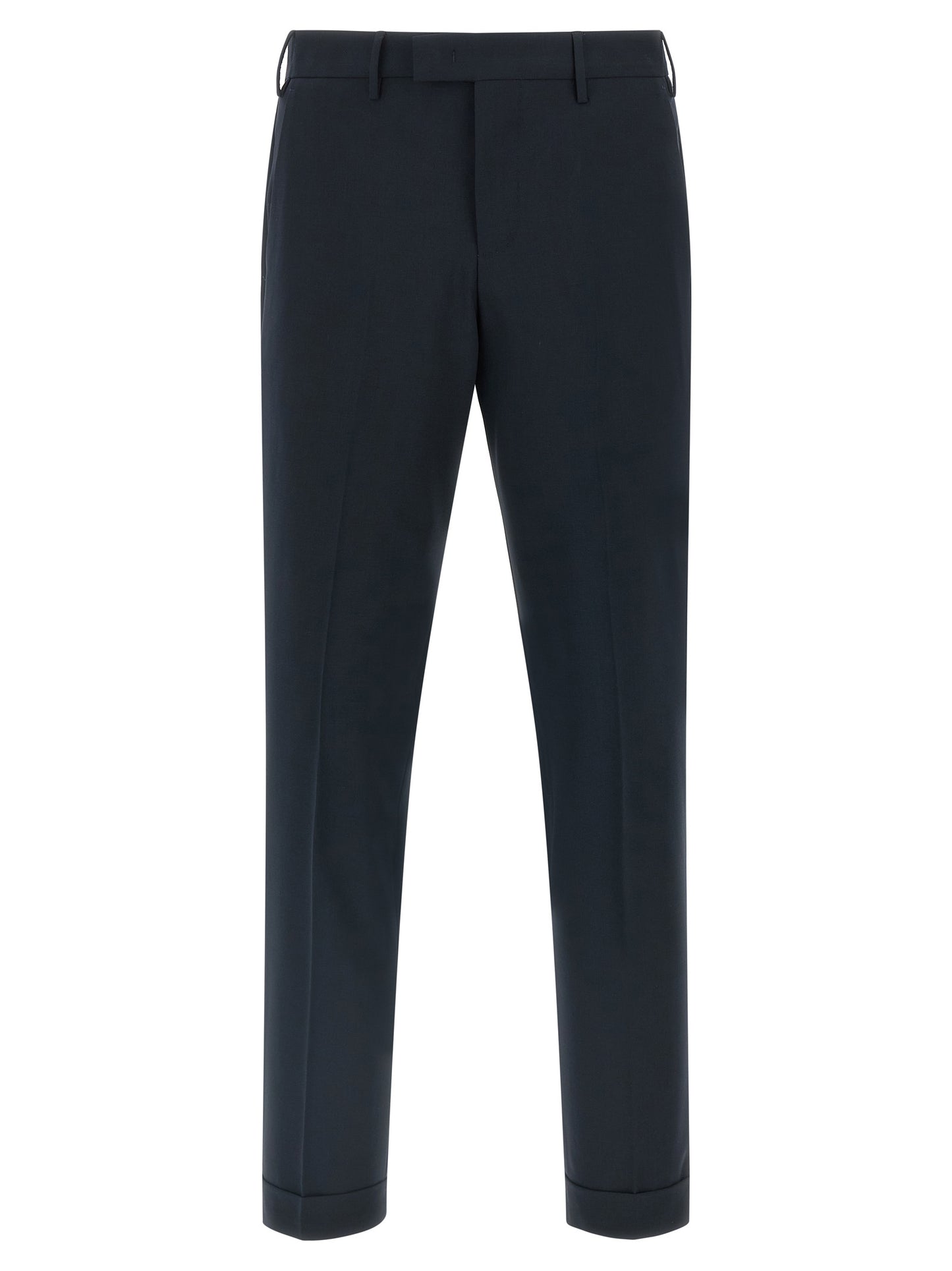 Blue Virgin Wool Dress Pants