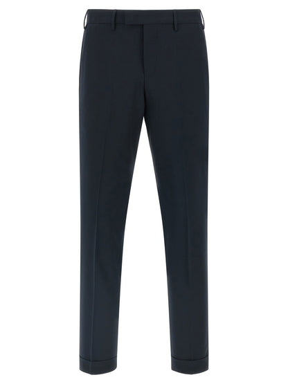 Blue Virgin Wool Dress Pants