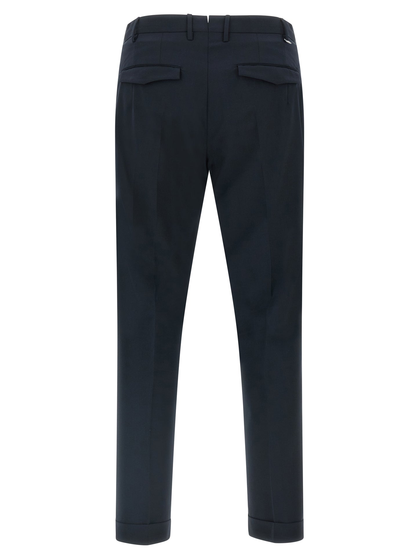 Blue Virgin Wool Dress Pants