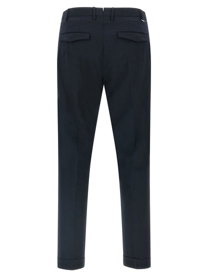 Blue Virgin Wool Dress Pants