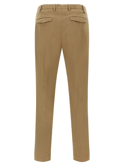 Brown Cotton Dress Pants