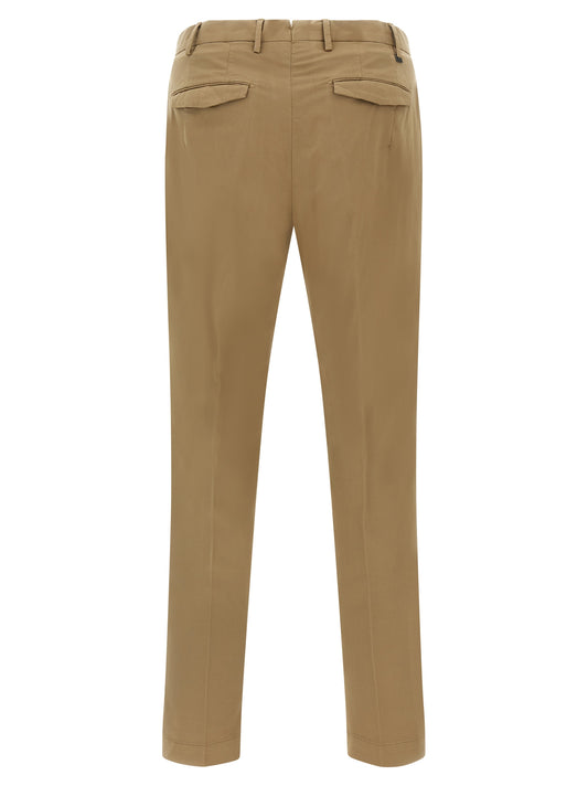 Brown Cotton Dress Pants