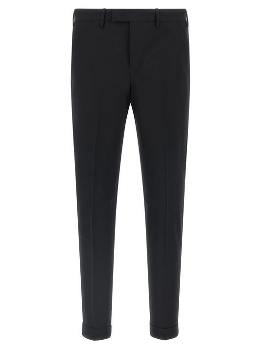 Black Virgin Wool Dress Pants