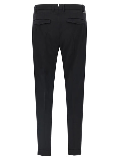 Black Virgin Wool Dress Pants