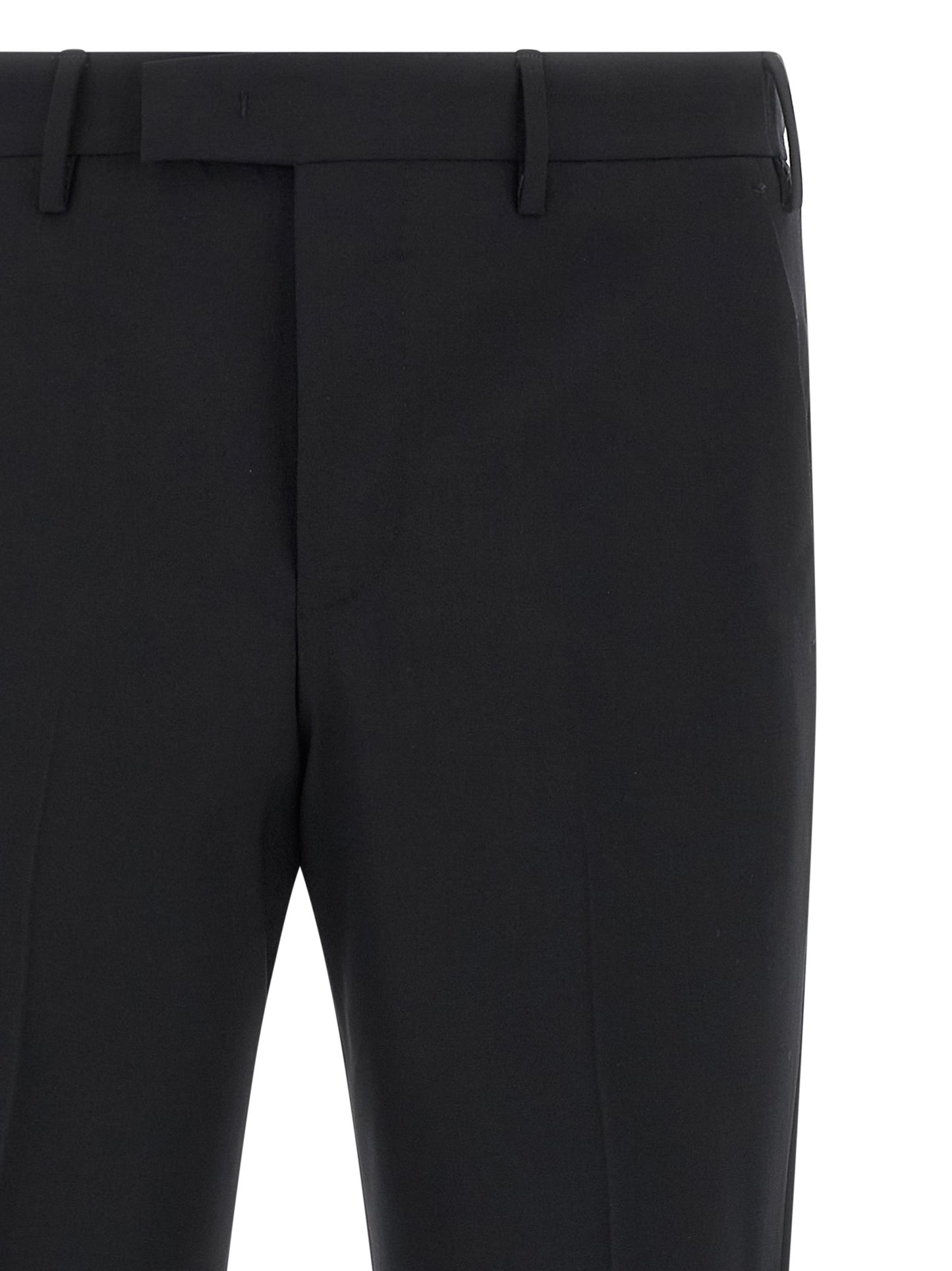 Black Virgin Wool Dress Pants