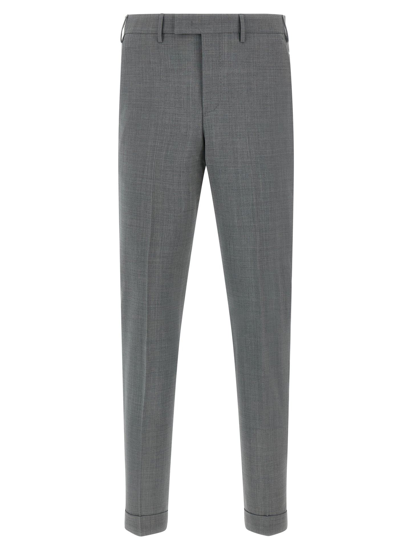 Gray Virgin Wool Dress Pants
