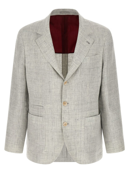 Beige Linen Blazer