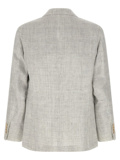 Beige Linen Blazer
