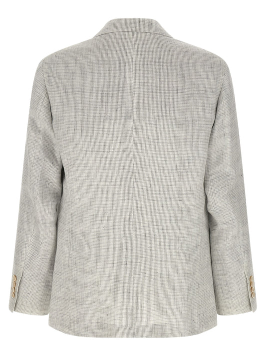 Beige Linen Blazer