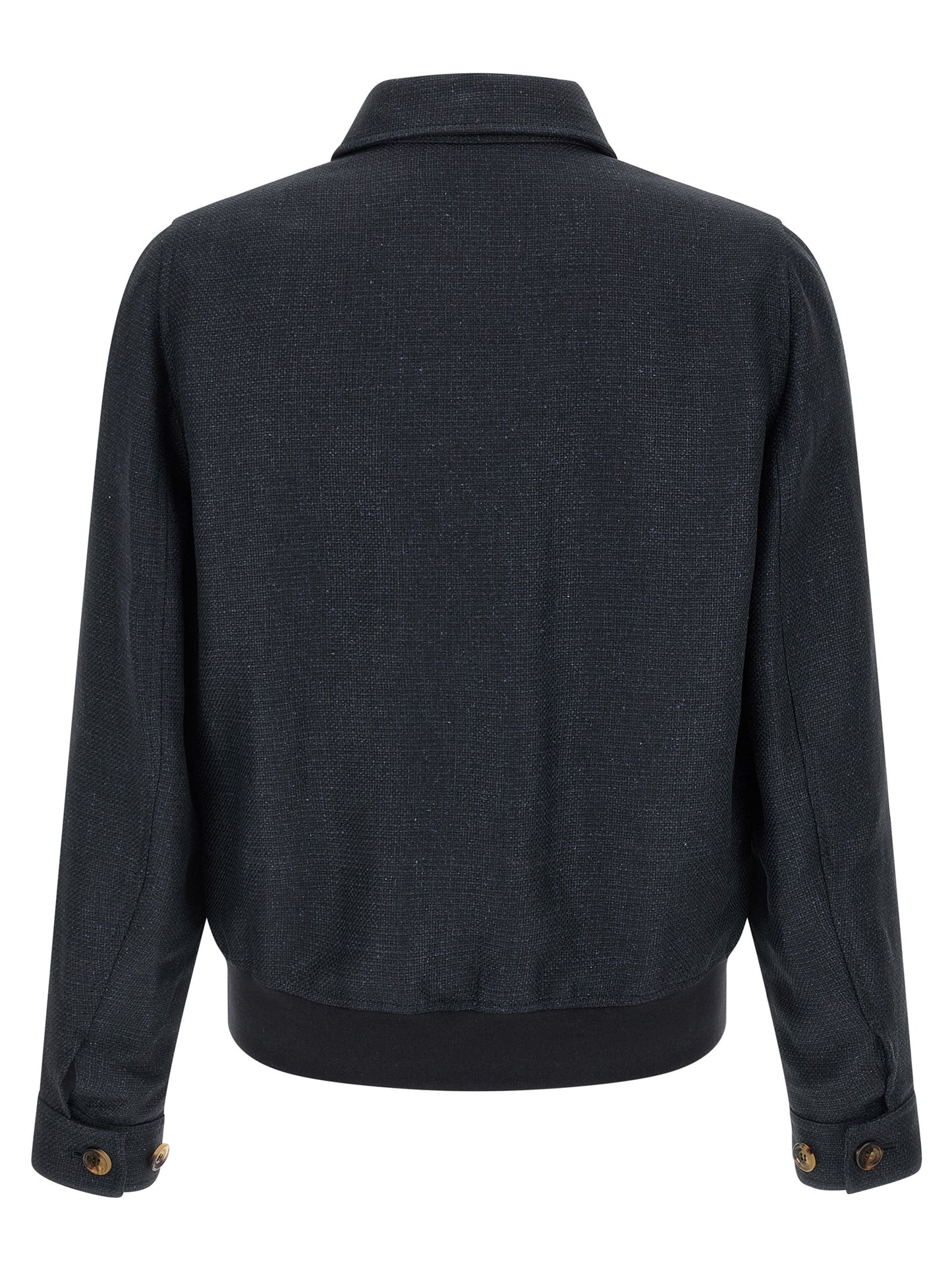 Blue Sisal Biker Jacket